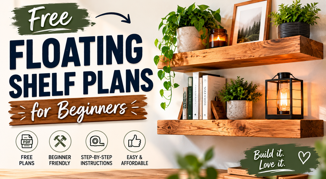 Free Floating Shelf Plans for Beginners