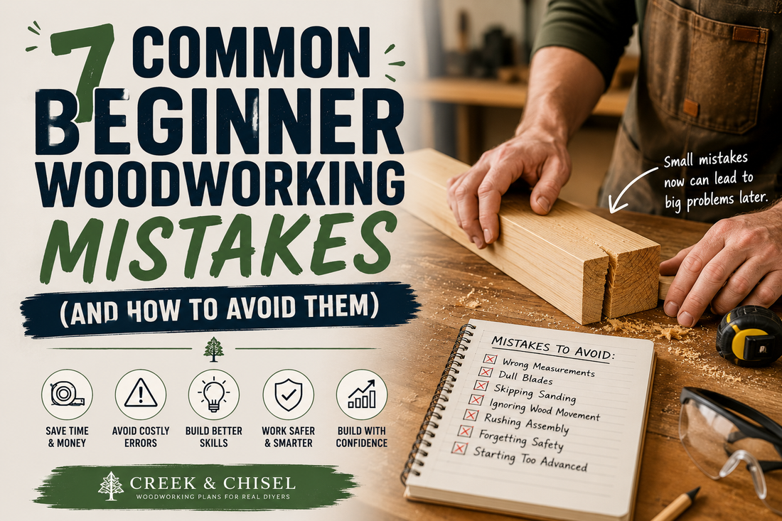 7 Common Beginner Woodworking Mistakes (And How to Avoid Them)