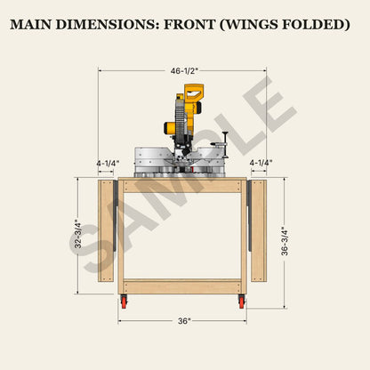 Compact Miter Saw Station Plans