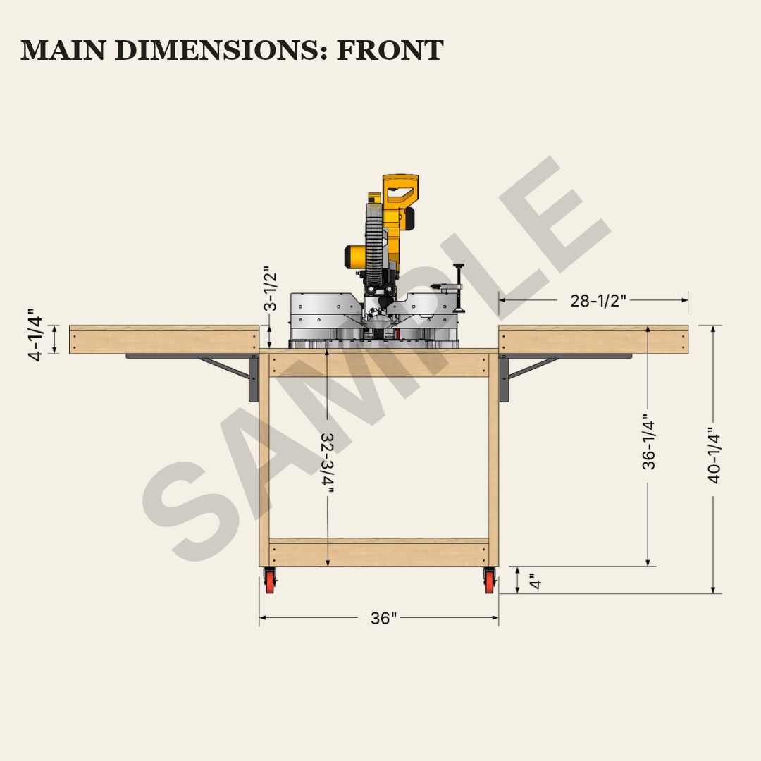 Compact Miter Saw Station Plans