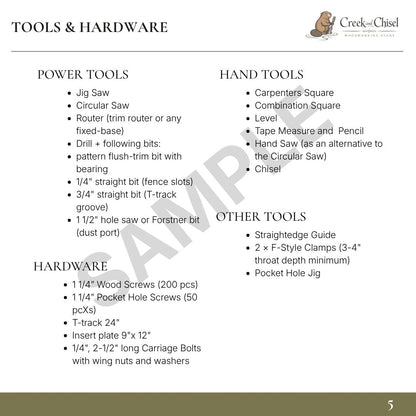 Compact Router Table Plans