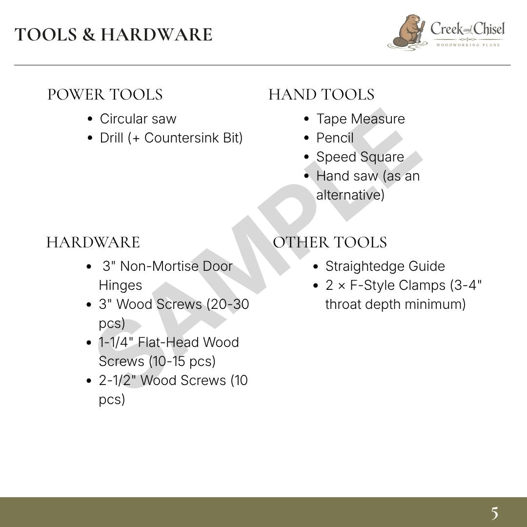 Sawhorse Plans