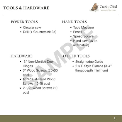 Sawhorse Plans