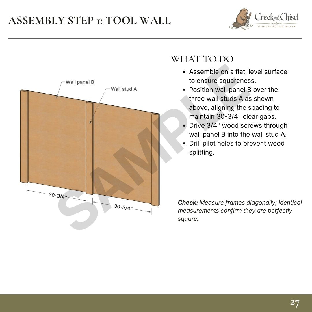 French Cleat Wall System Plans