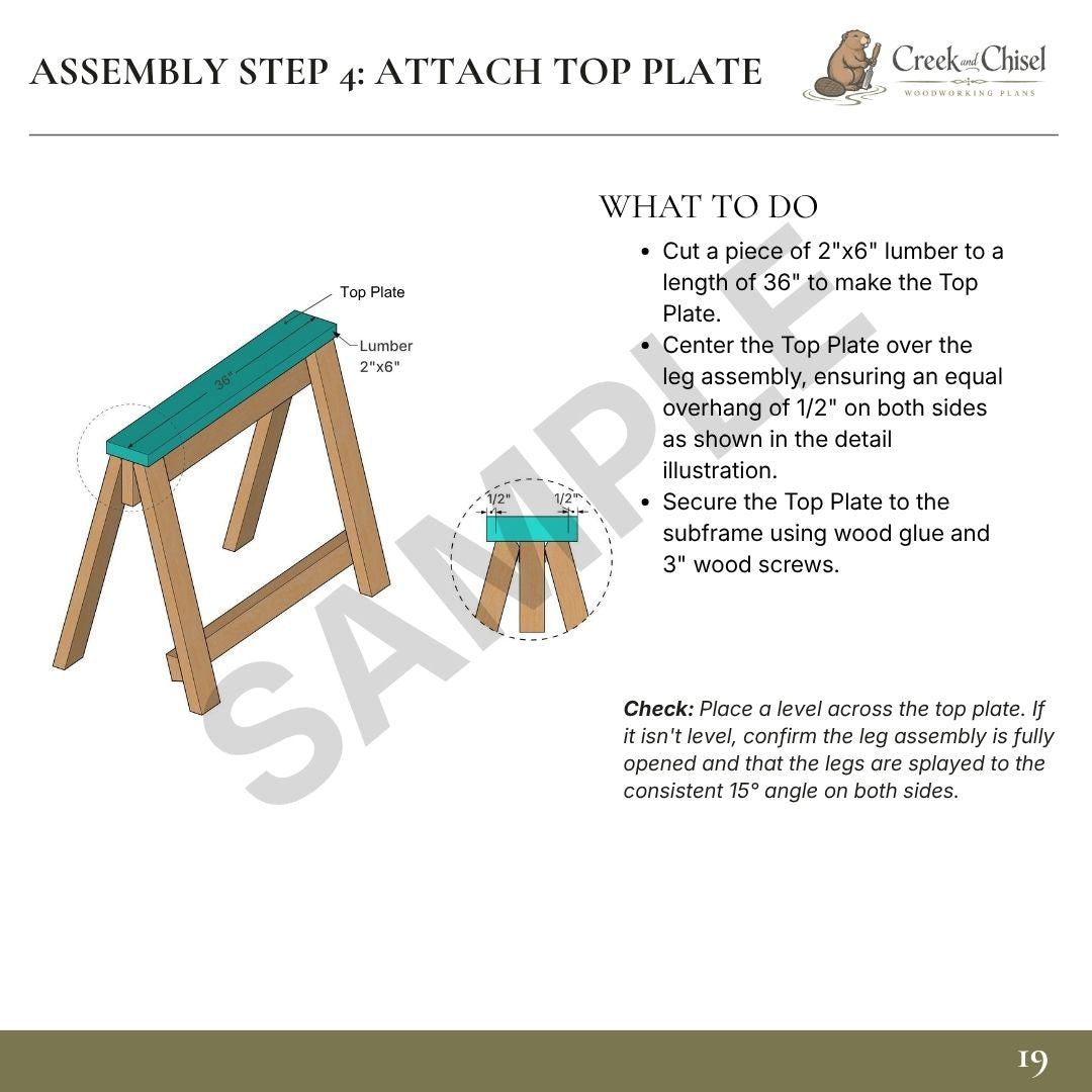 Sawhorse Plans