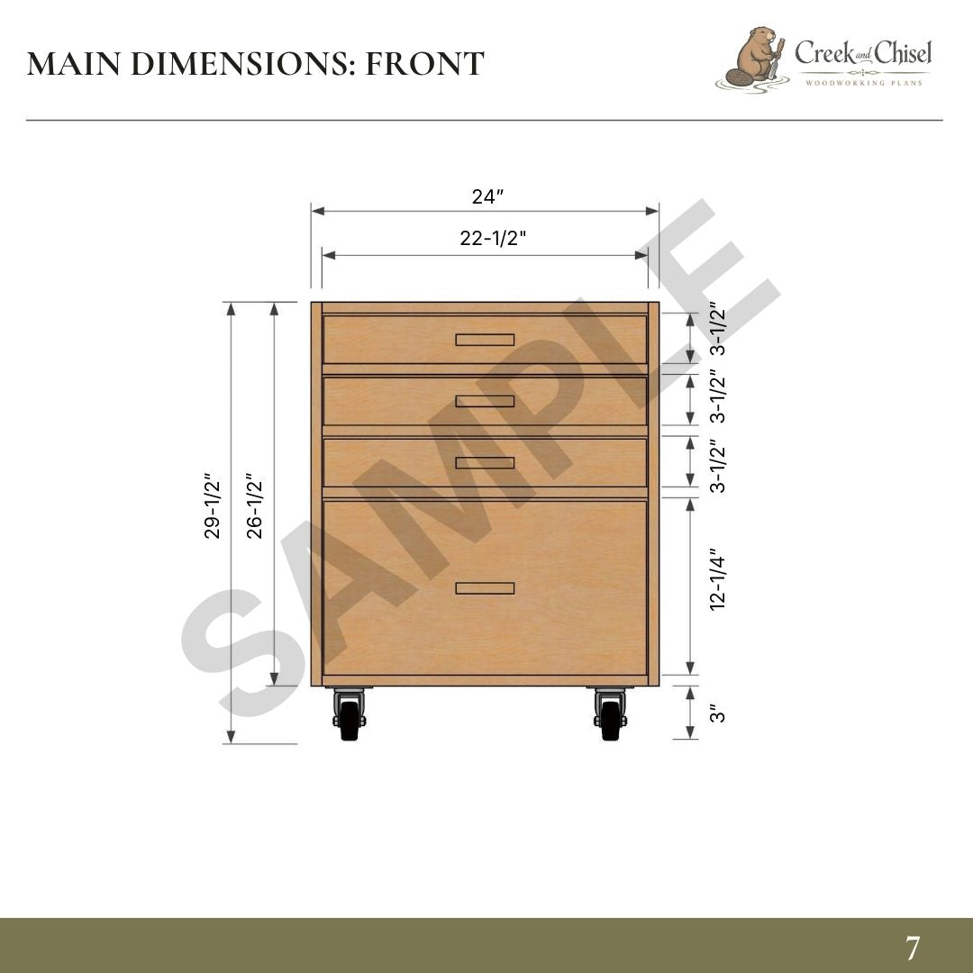 Rolling Storage Cabinet Plans
