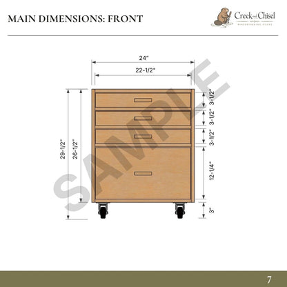Rolling Storage Cabinet Plans