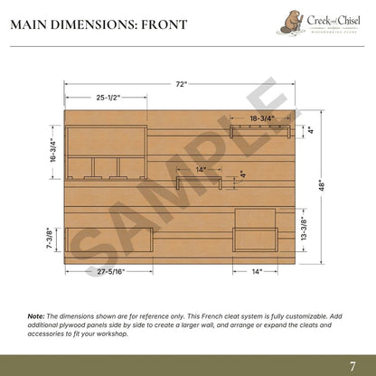 French Cleat Wall System Plans