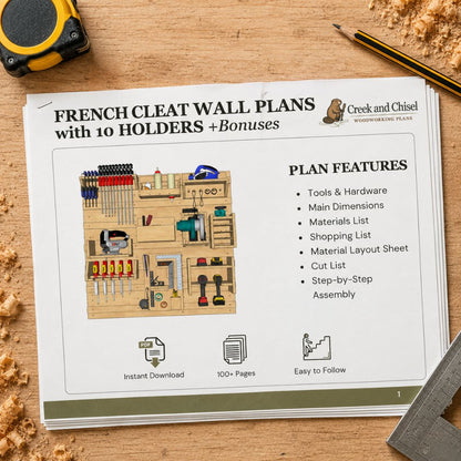 French Cleat Wall System Plans