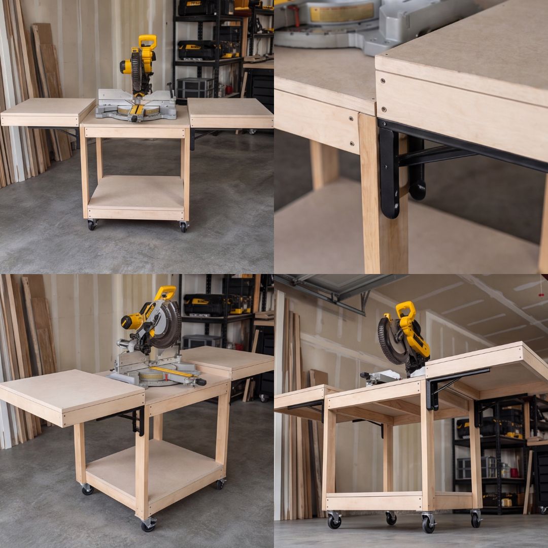 Compact Miter Saw Station Plans