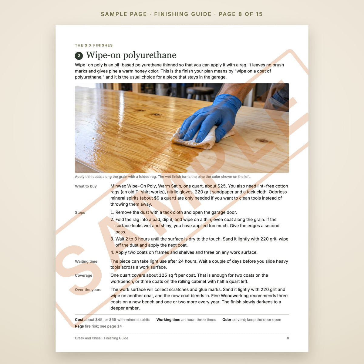 Finishing Guide, sample page 8