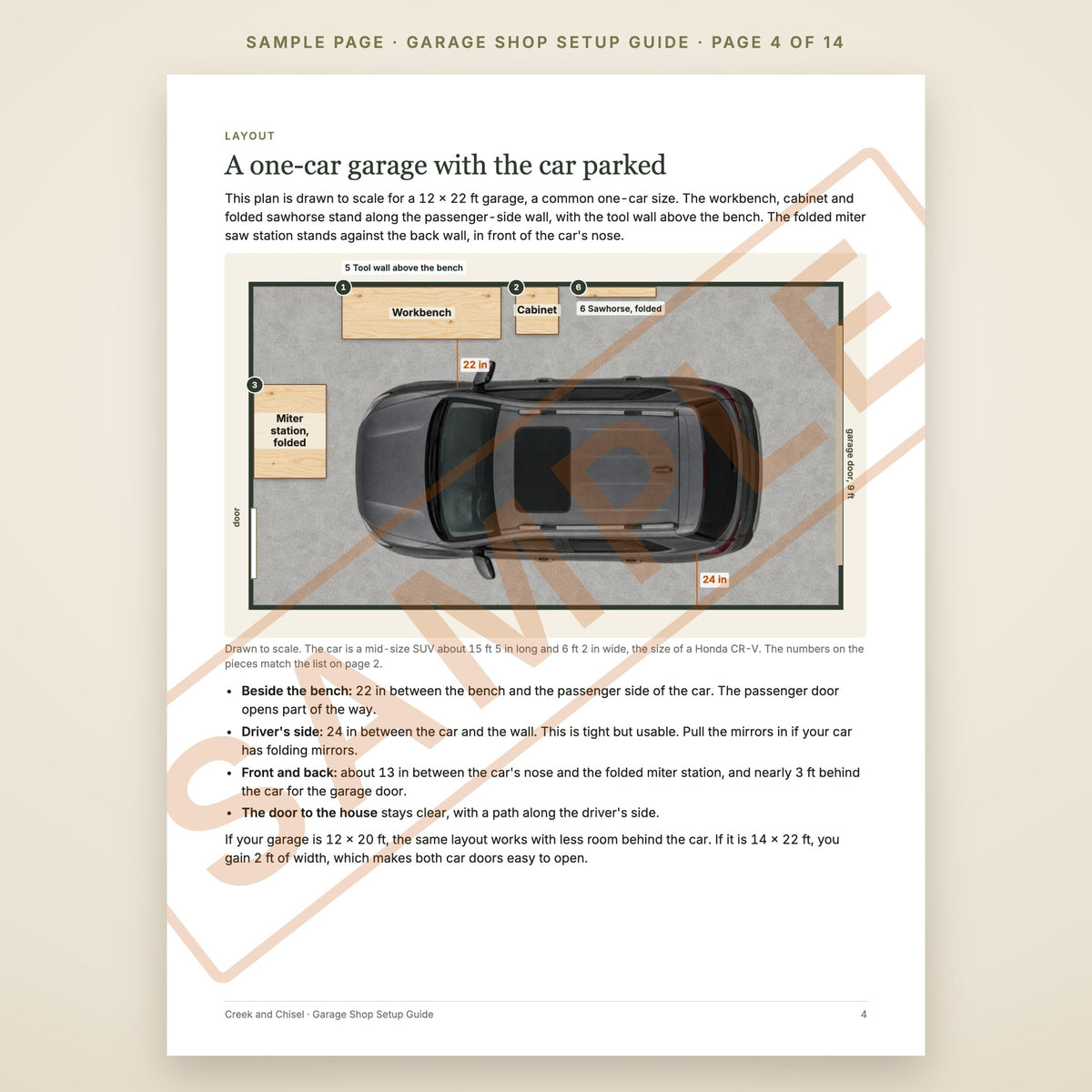 Garage Shop Setup Guide, sample page 4