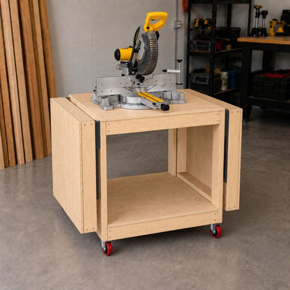 Compact Miter Saw Station Plans